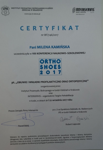 ORTHO SHOES 2017